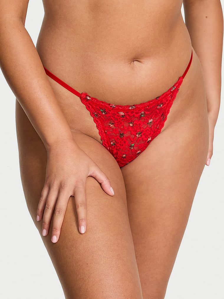 Lacie Krajková tanga se šňůrkou