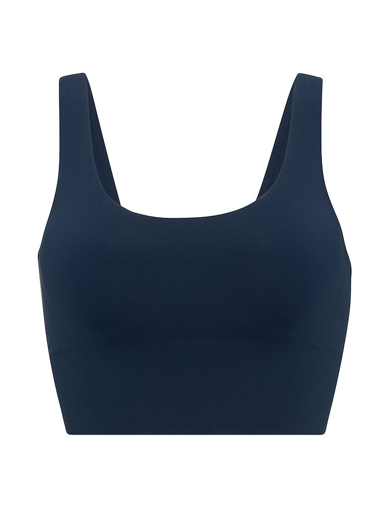 VSX Elevate sportovní podprsenka s hladkým povrchem. Produkt je modré barvy a pochází z kolekce VSX.