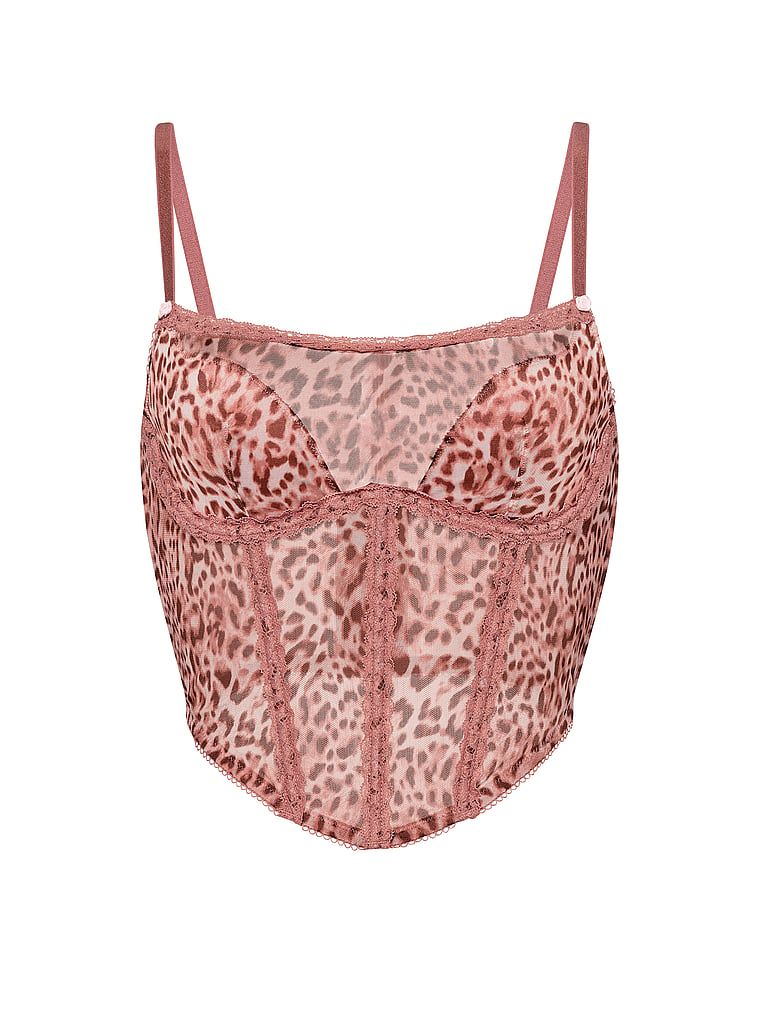 Sladký leopardí korzet. Produkt je vzorovaný a pochází z kolekce Dream Angels.