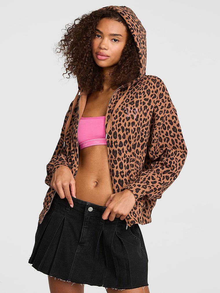 Mikina s kapucí na zip Campus Fleece