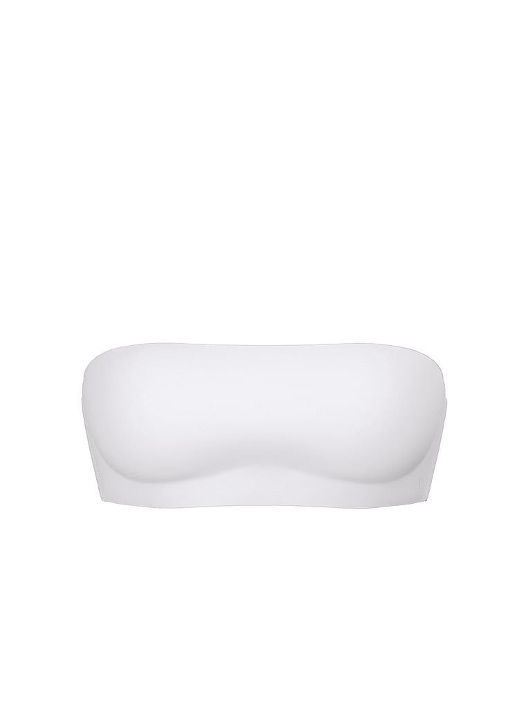 Push-up podprsenka bez ramínek a s kosticemi Perfect Comfort Strapless. Produkt je bílý a pochází z kolekce Victoria's Secret Bare.