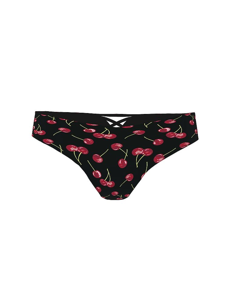 Bezšvové tanga s ramínky na zadní straně No-Show Strappy. Produkt je vzorovaný a pochází z kolekce No-Show.