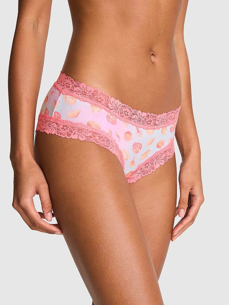 PINK Kalhotky cheeky PINK Wink s krajkou
