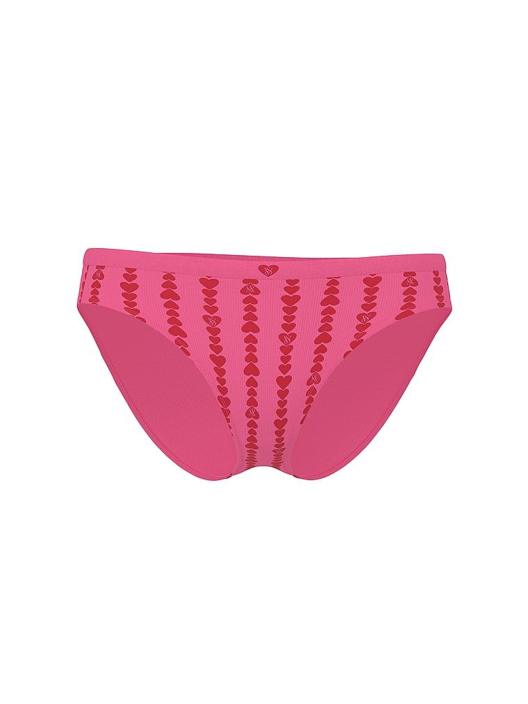 Bikiny kalhotky s bezešvým srdcovým pruhem. Produkt je vzorovaný a pochází z kolekce Seamless.