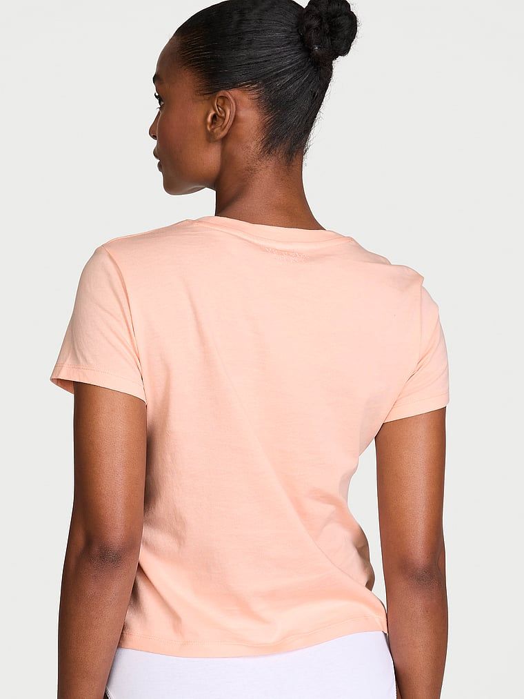 Mix & Match bavlněné noční tričko. Produkt je růžové barvy a pochází z kolekce Victoria's Secret.