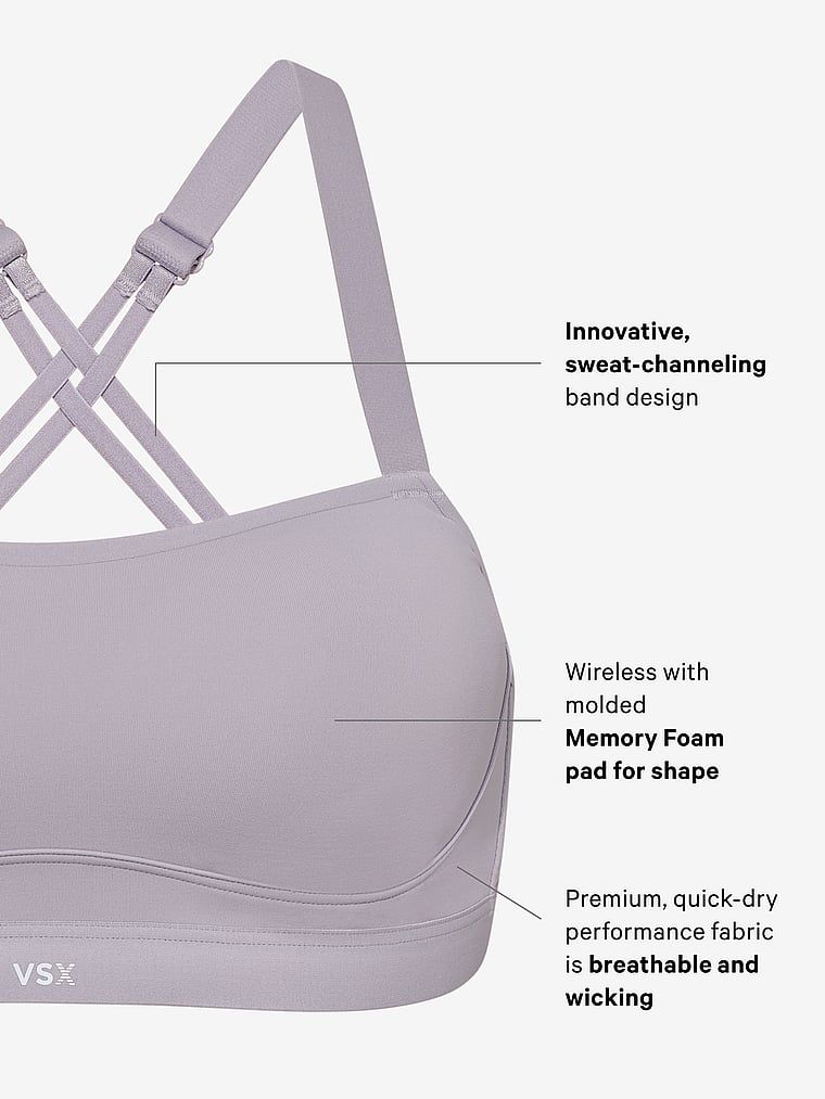 VSX Angel Elevate sportovní podprsenka. Produkt je vzorovaný a pochází z kolekce VSX.