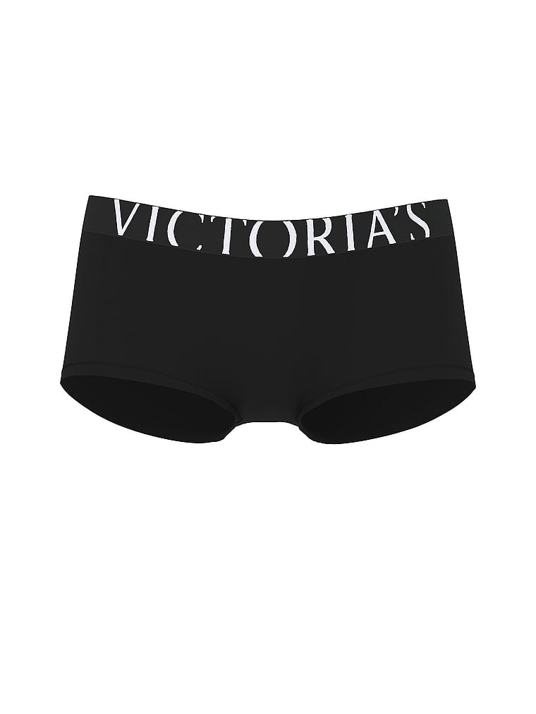 Logo Boyshorts s explodovaným Cotton. Produkt je černý a pochází z kolekce Cotton.