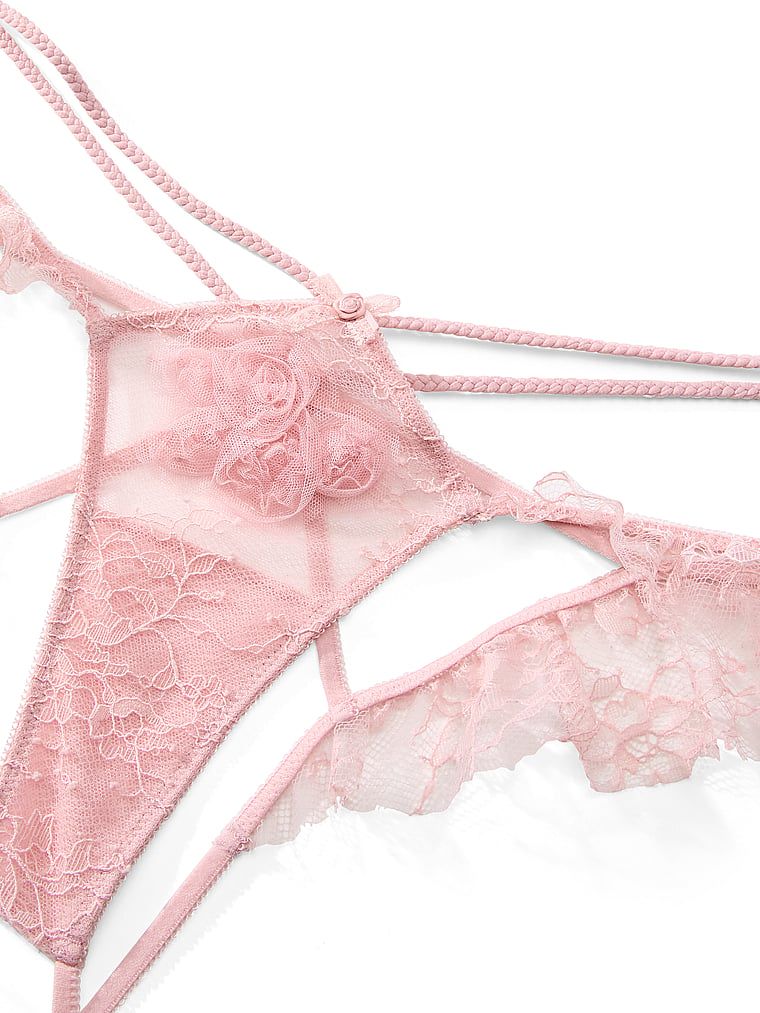 Rosette Reverie kalhotky s otevřenými zády. Produkt je růžové barvy a pochází z kolekce Dream Angels.