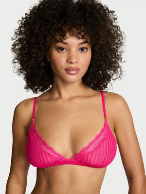 Victoria's Secret Dráždivá průsvitná pruhovaná trojúhelníčková braletka