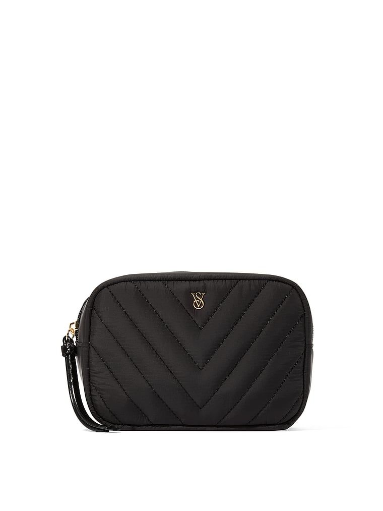 Black V-Quilt Kosmetická taška