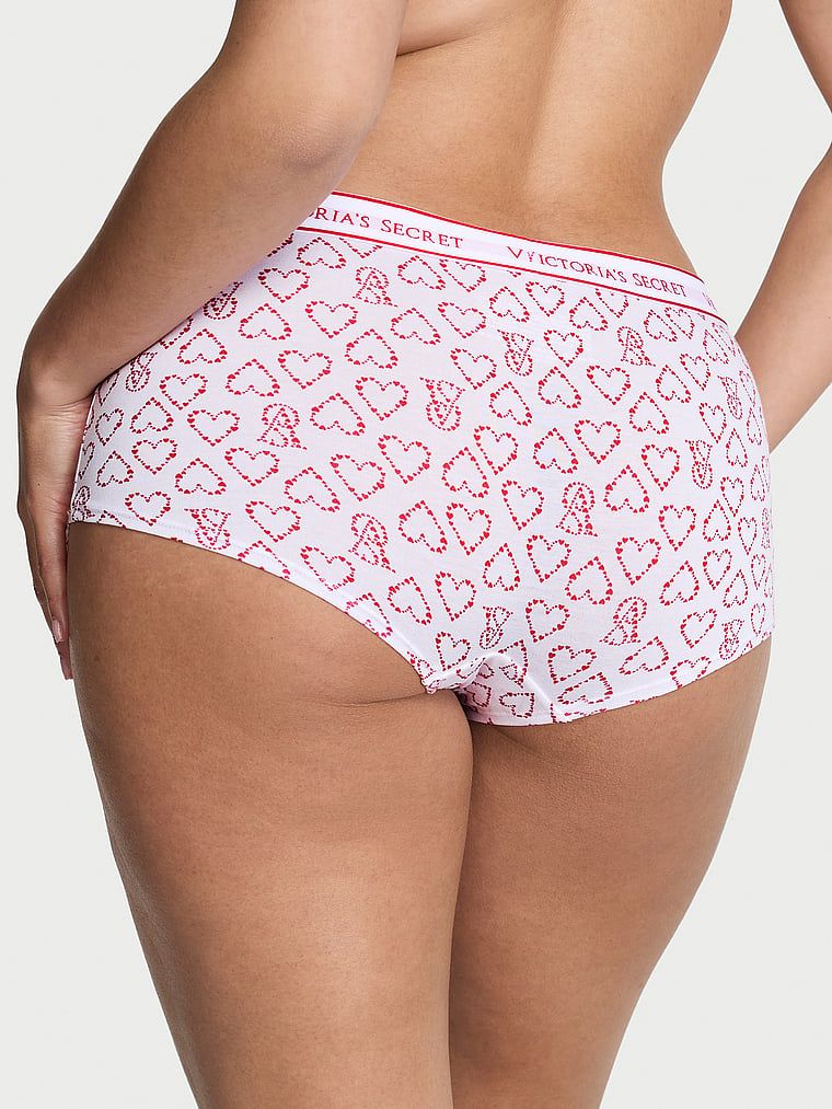 Bavlněné kraťasy s logem v pase Boyshort. Produkt je vzorovaný a pochází z kolekce Cotton.