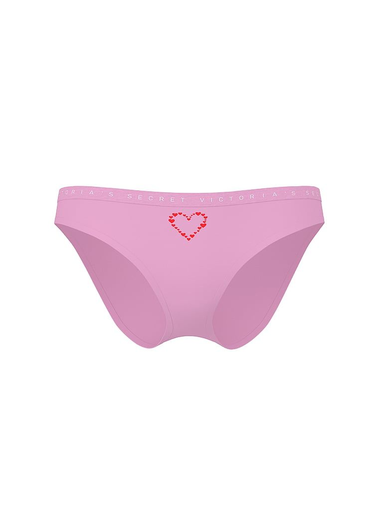 Bavlněné kalhotky v bikinách. Produkt je fialové barvy a pochází z kolekce Victoria's Secret.