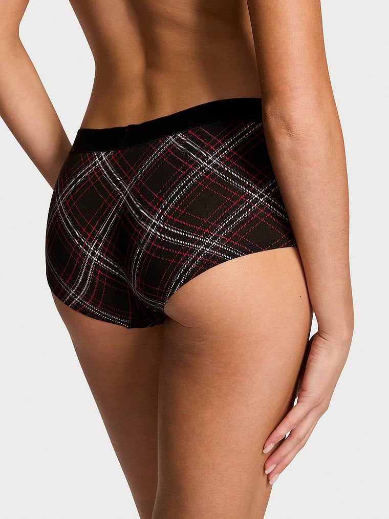 Bavlněné šortky s lesklým sametovým logem Shine Patch. Produkt je vzorovaný a pochází z kolekce Cotton.