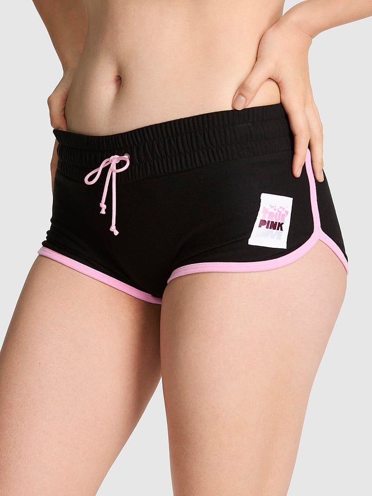 PINK Bavlněné kalhotky boxerky z jemné fleece