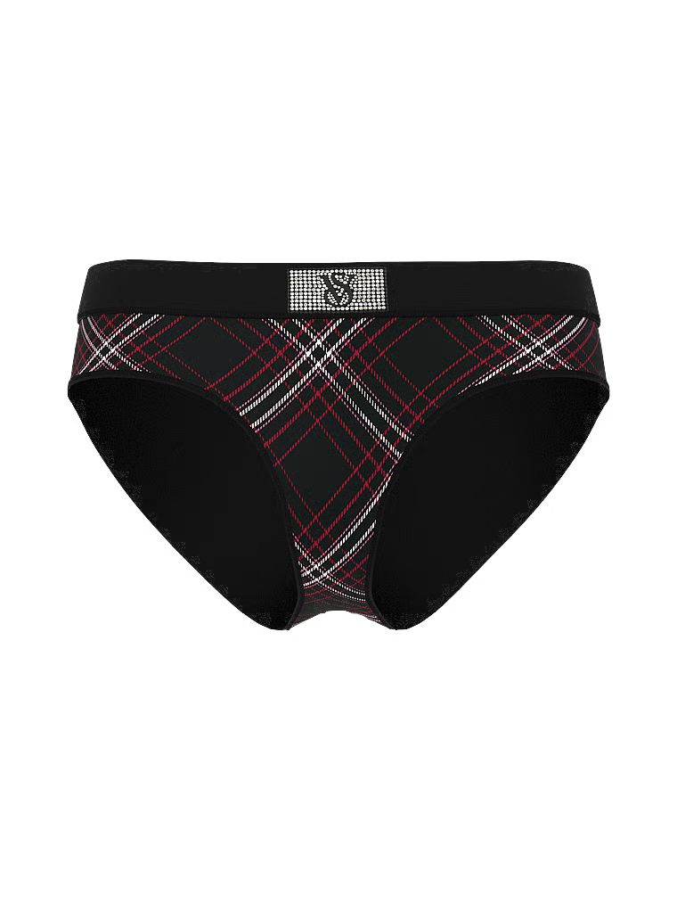 Bavlněné kalhotky s logem Shine Patch Velvet Hiphugger. Produkt je vzorovaný a pochází z kolekce Cotton.