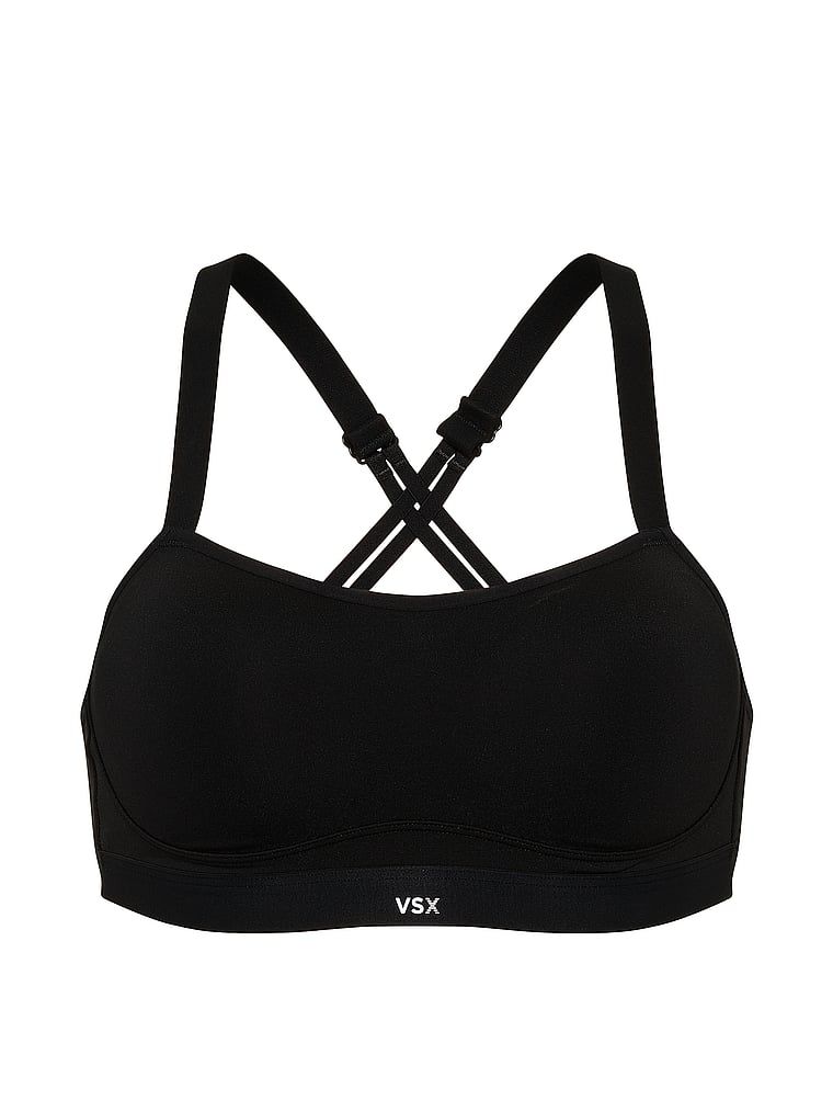 VSX Angel Elevate sportovní podprsenka. Produkt je černý a pochází z kolekce VSX.