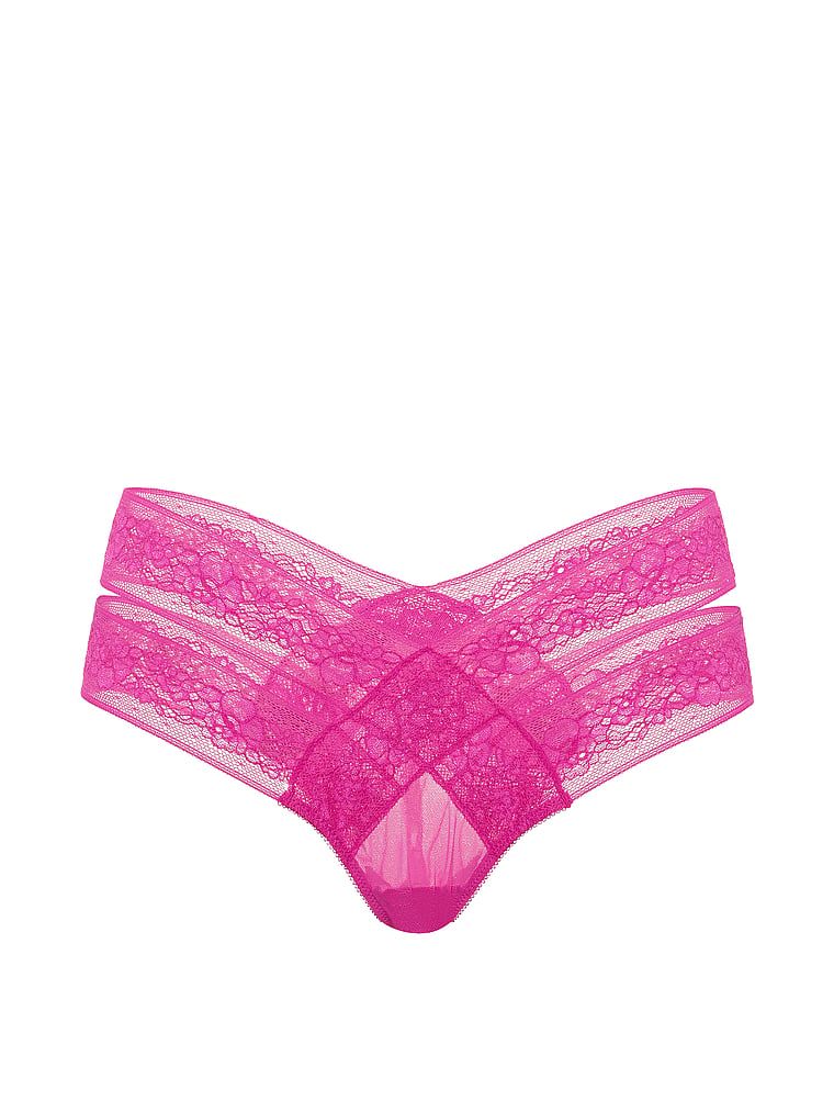 Kalhotky s výřezem a krajkou Strappy Cut-Out. Produkt je růžové barvy a pochází z kolekce Very Sexy.