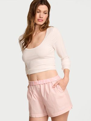 Victoria's Secret Bavlněné pyžamové šortky Mix & Match Sleep Heritage