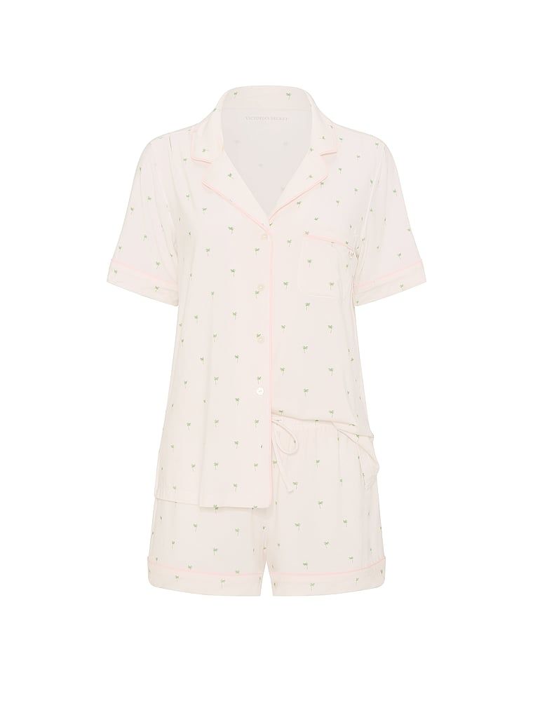 Modální pyžamo se SoSoft kraťasy. Produkt je vzorovaný a pochází z kolekce Victoria's Secret.