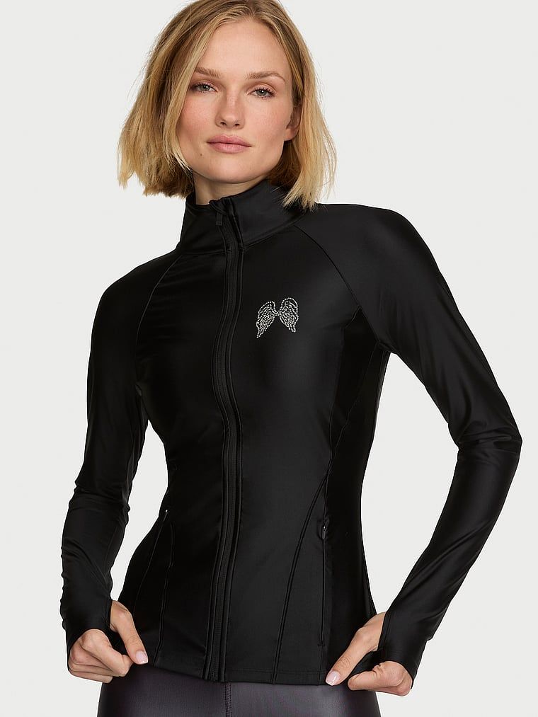 VSX GlossyTech mikina na zip. Produkt je černý a pochází z kolekce VSX.