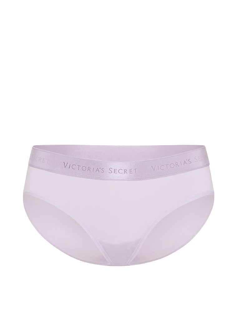 Bavlněné kalhotky s logem a popruhy na zádech Hiphuggera. Produkt je fialové barvy a pochází z kolekce Cotton.