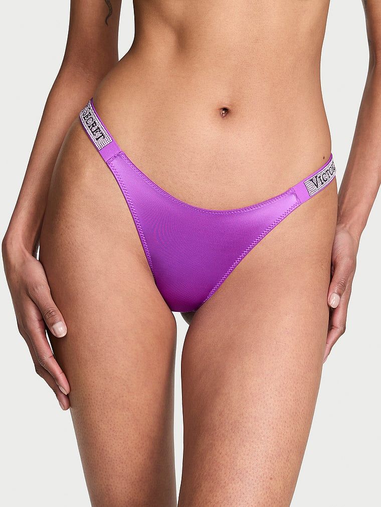 Very Sexy Tanga s lesklými pásky