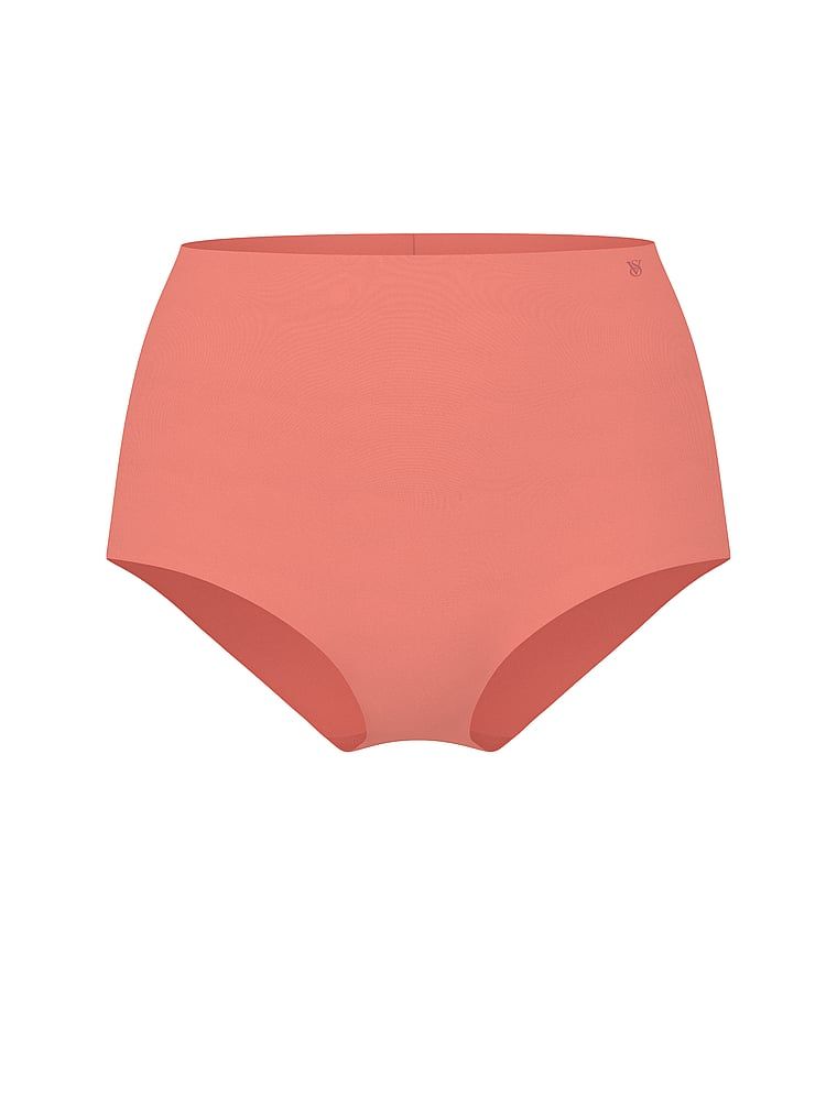 Bezešvé kalhotky s vysokým pasem Ne-ukazují. Produkt je červené barvy a pochází z kolekce No-Show.