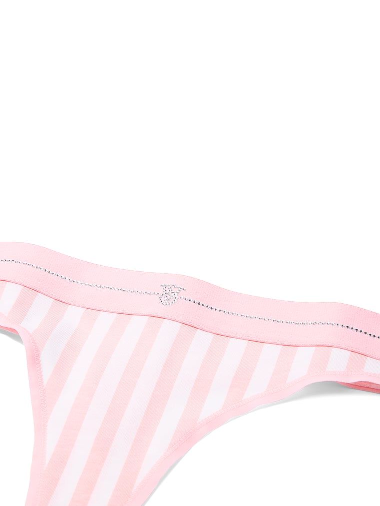 Logo Cotton thong Shine. Produkt má vzorovanou barvu a pochází z kolekce Cotton.