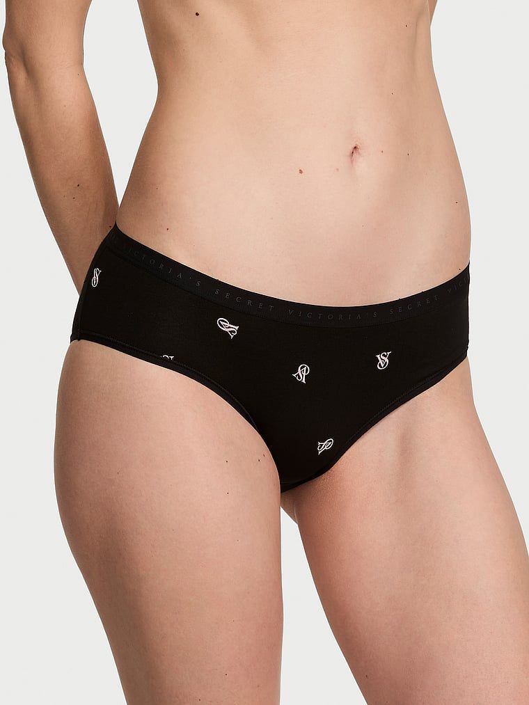 Bavlněné kalhotky hiphugger. Produkt je vzorovaný a pochází z kolekce Victoria's Secret.