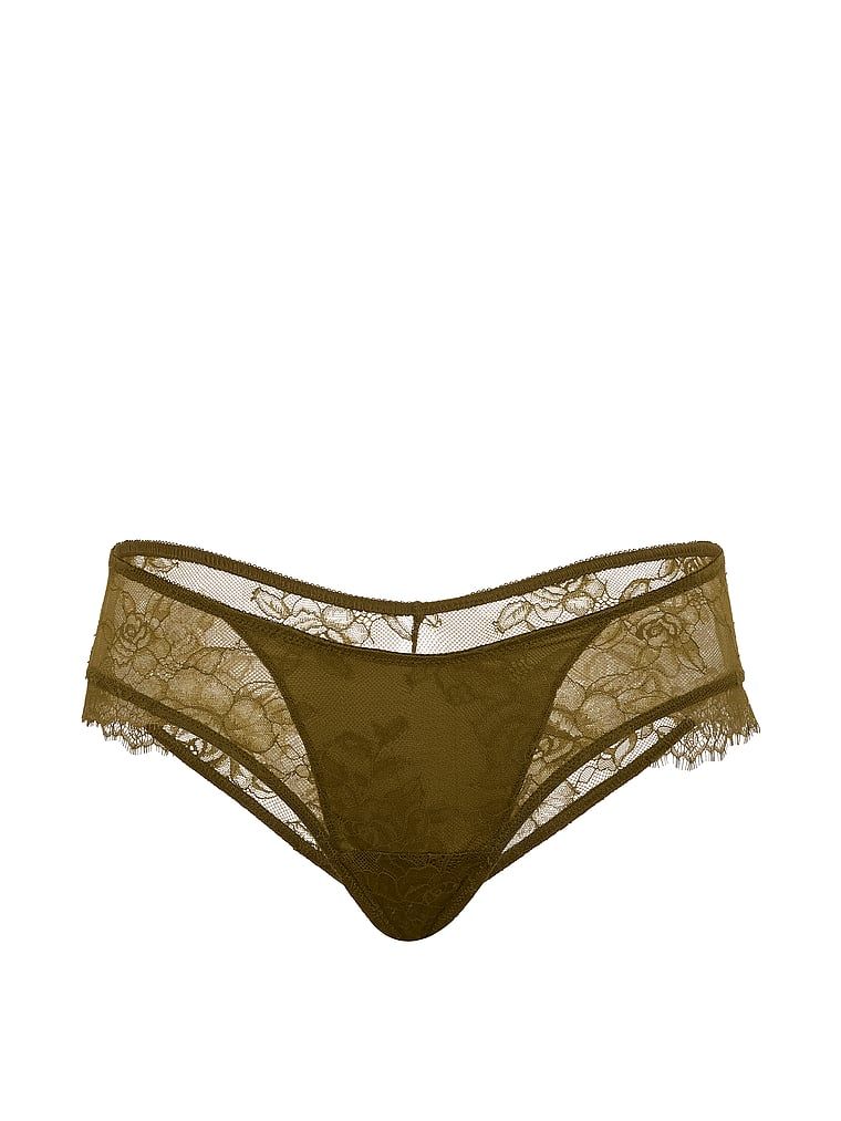 Překryjte krajkové kalhotky Cheeky. Produkt je zelené barvy a pochází z kolekce Very Sexy.