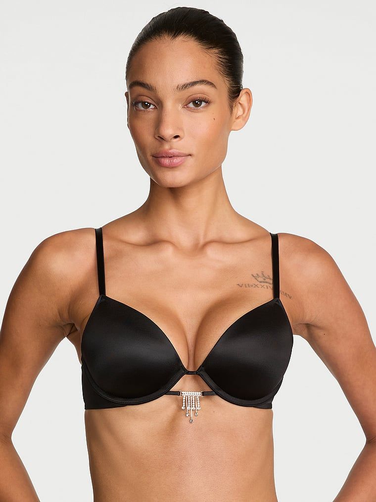 Podprsenka na push-up s křídly Angel Shine. Produkt je černý a pochází z kolekce Very Sexy.