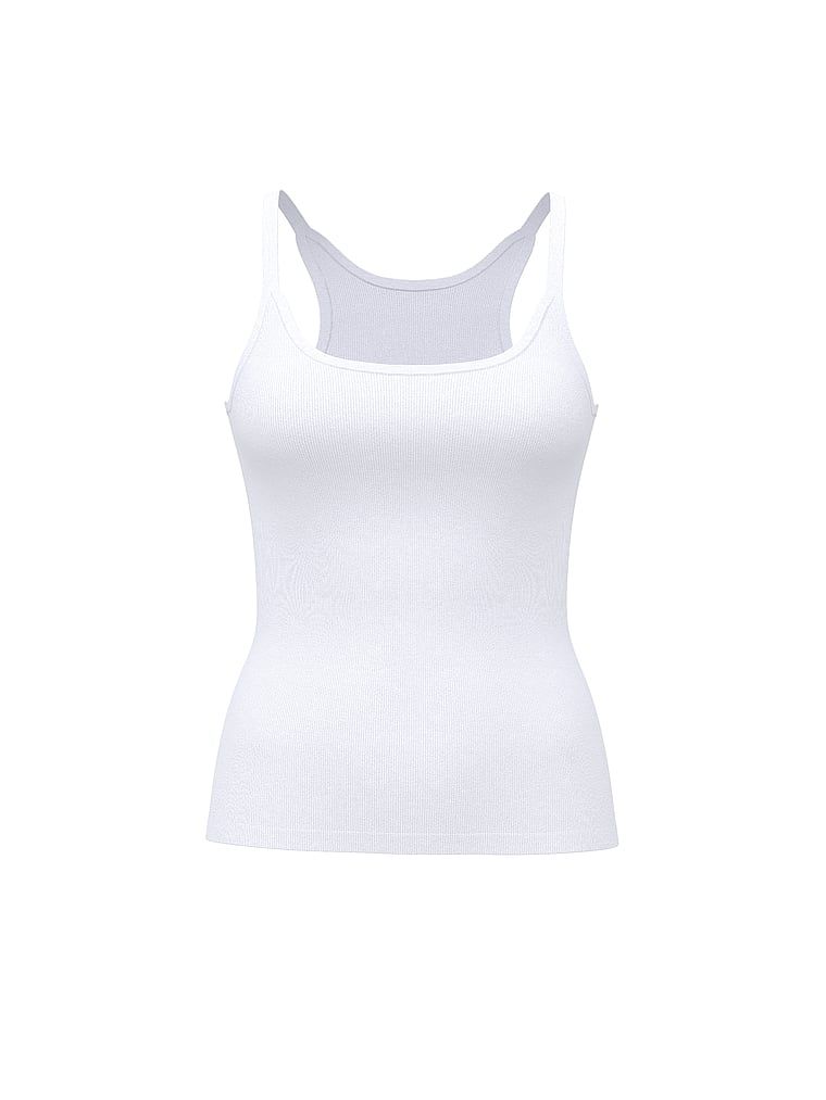 Mix & Match bavlněné noční top. Produkt je bílé barvy a pochází z kolekce Victoria's Secret.