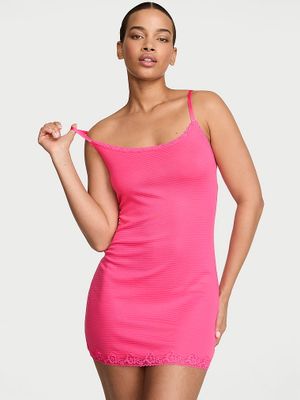Victoria's Secret Bavlněné šaty s vystínovanými pruhy
