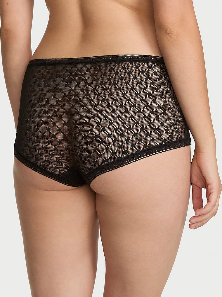 Kraťasy z krajky Dot Geo. Produkt je černý a pochází z kolekce Lacie.