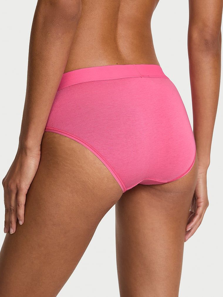 Bavlněné kalhotky s logem Shine Patch Hiphugger. Produkt má růžovou barvu a pochází z kolekce Cotton.