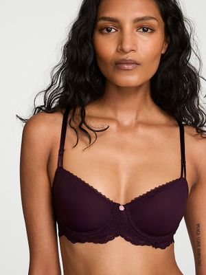 Dream Angels Nepodšitá průsvitná balkonetová podprsenka Wicked