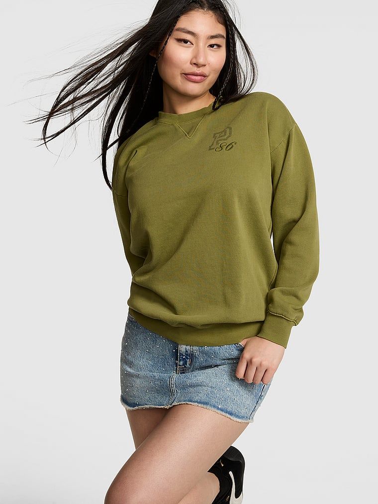 Oversize mikina Campus Fleece s kulatým výstřihem