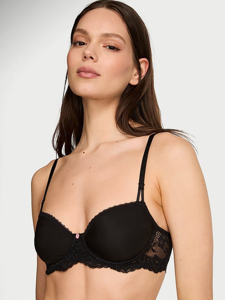 Dream Angels Nepodšitá průsvitná balkonetová podprsenka Wicked