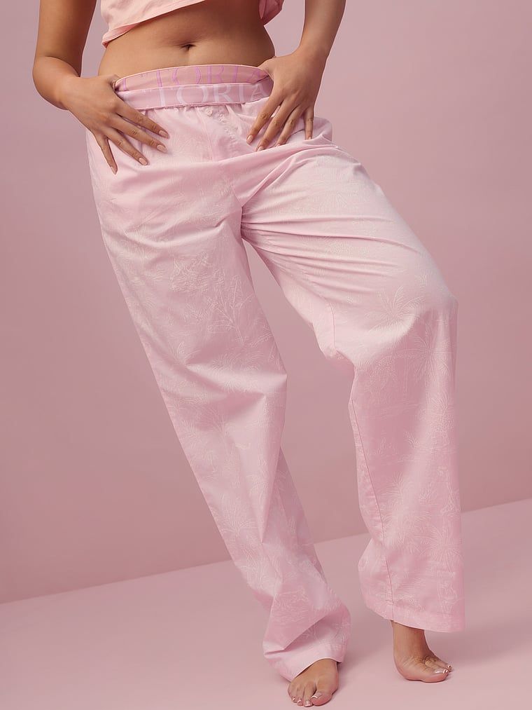 Mix & Match Heritage bavlněné pyžamové kalhoty. Produkt je vzorovaný a pochází z kolekce Victoria's Secret.