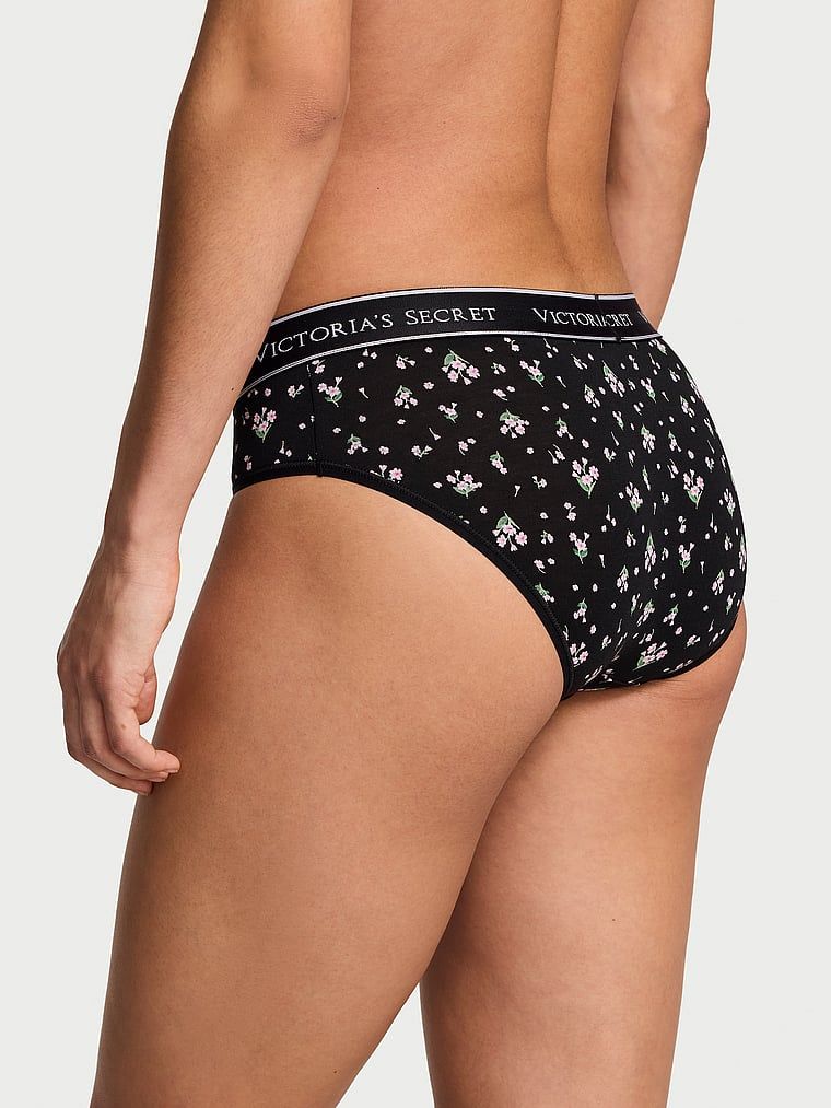 Bavlněné kalhotky s logem Hiphugger v pase. Produkt má květinový vzor a pochází z kolekce Cotton.