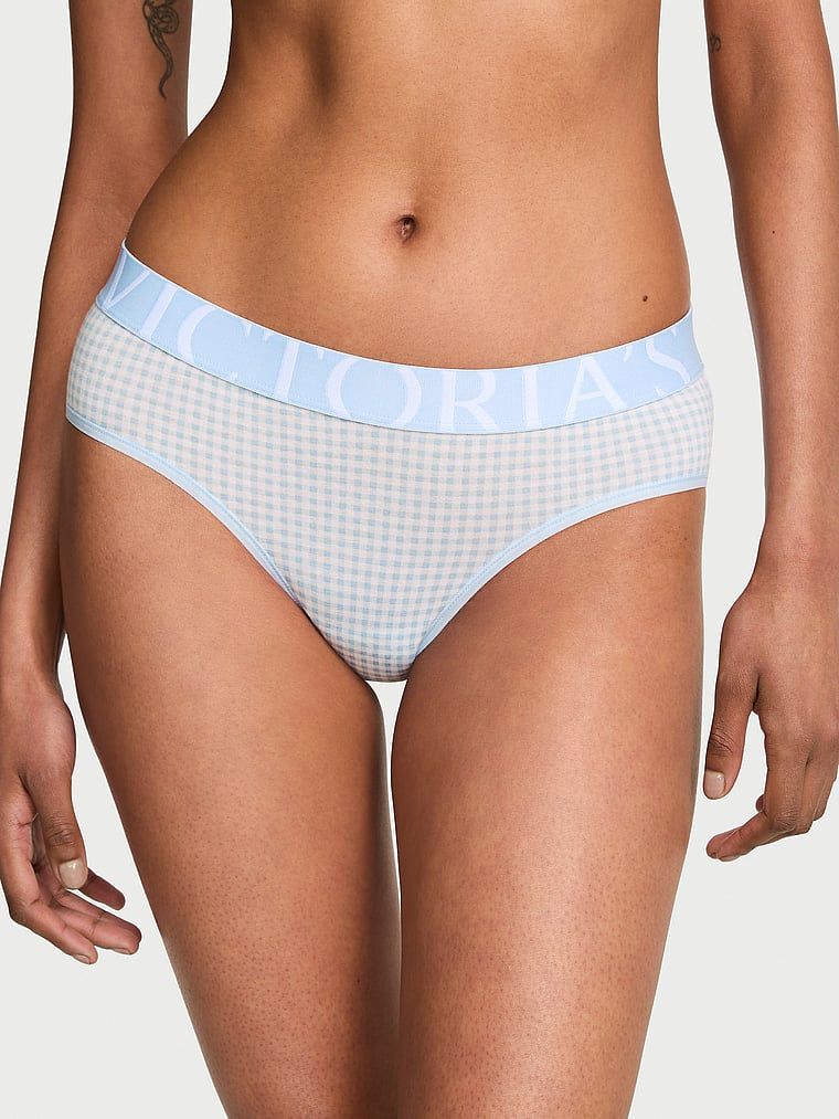 Logo Hiphugger s bavlněnými kalhotkami. Produkt je vzorovaný a pochází z kolekce Cotton.