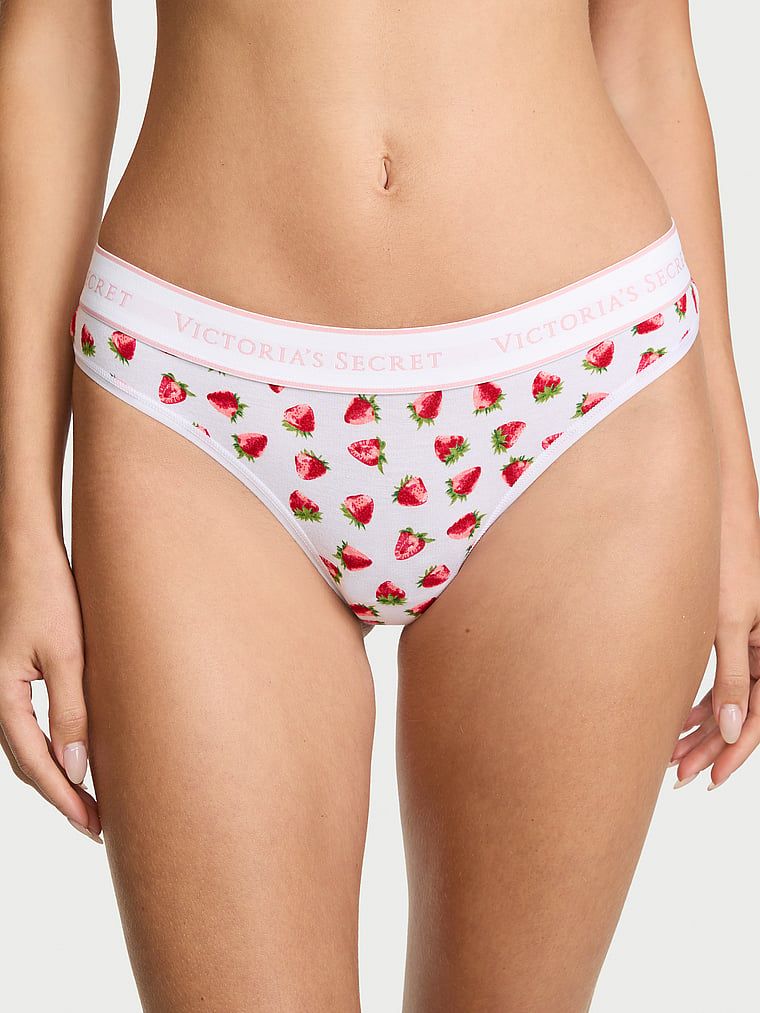 Cotton Bavlněné tanga s logem