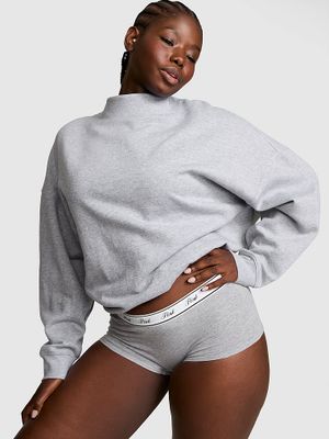 PINK Oversized mikina Campus Fleece se stojáčkem