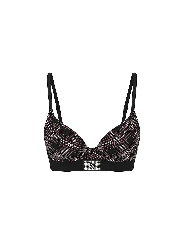 Shine Patch Velvet Demi mírně vyztužená podprsenka. Výrobek je vzorovaný a pochází z kolekce triček.