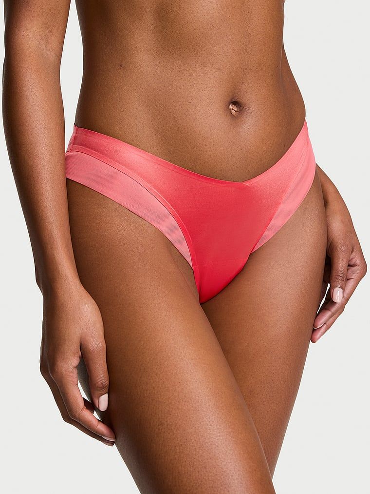 Ramínkové kalhotky na zádech Sheer Reveal Cheeky. Produkt je růžové barvy a pochází z kolekce Very Sexy.