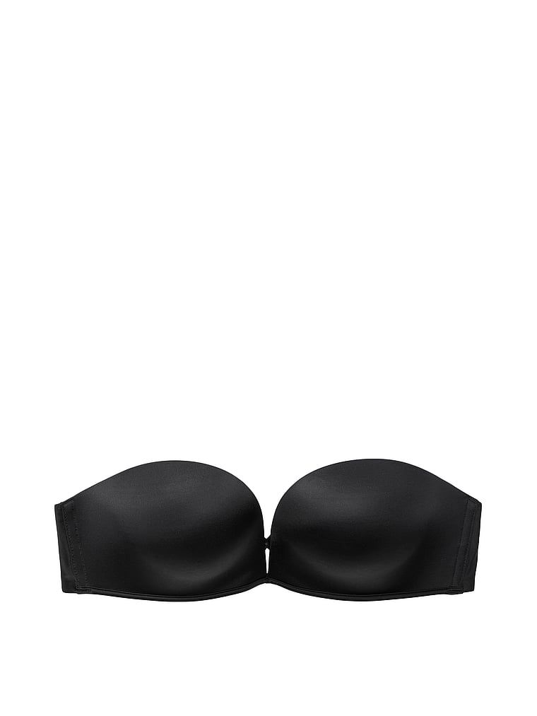 Push-up podprsenka bez ramínek se 2 velikostmi Bombshell augmentace. Produkt je černý a pochází z kolekce Very Sexy.