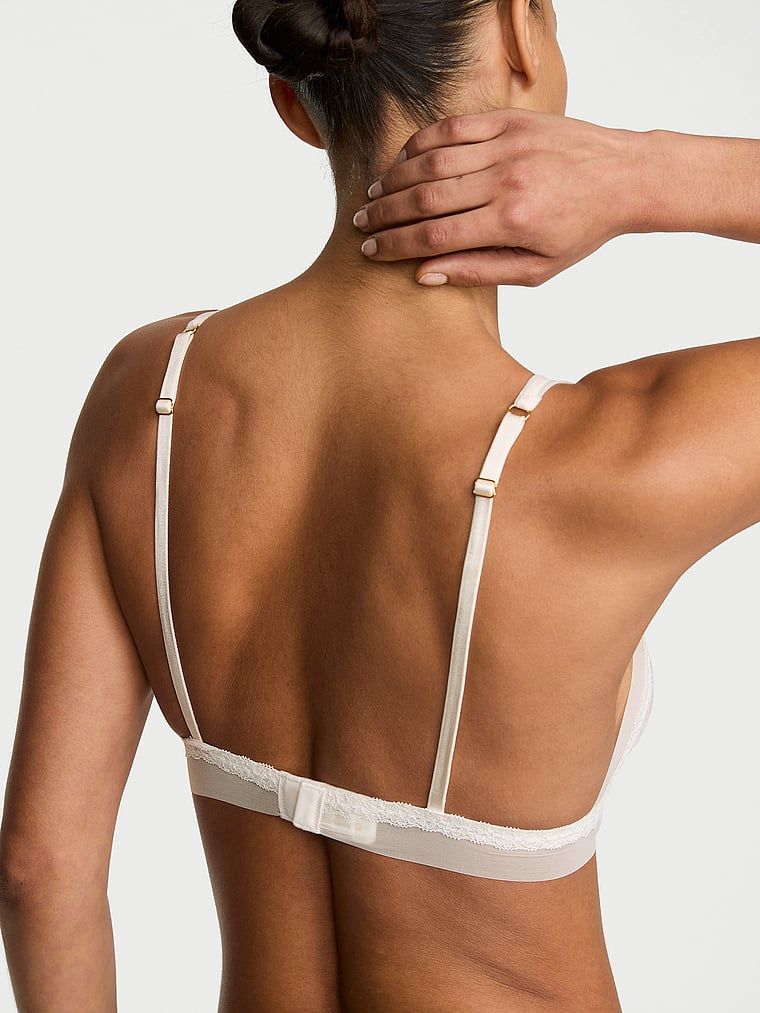 Bralette bralet z krajky a síťoviny Lace Mesh. Produkt je bílé barvy a pochází z kolekce Dream Angels.