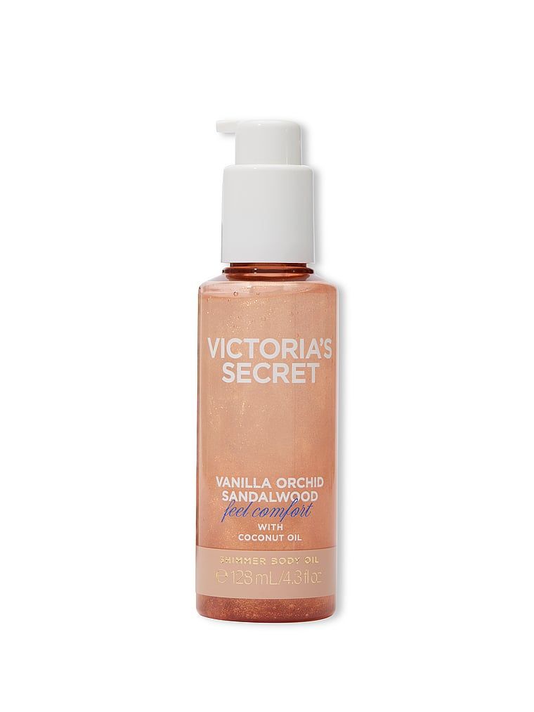 Vanilla Orchid Sandalwood Tělový olej se třpytkami 128ml
