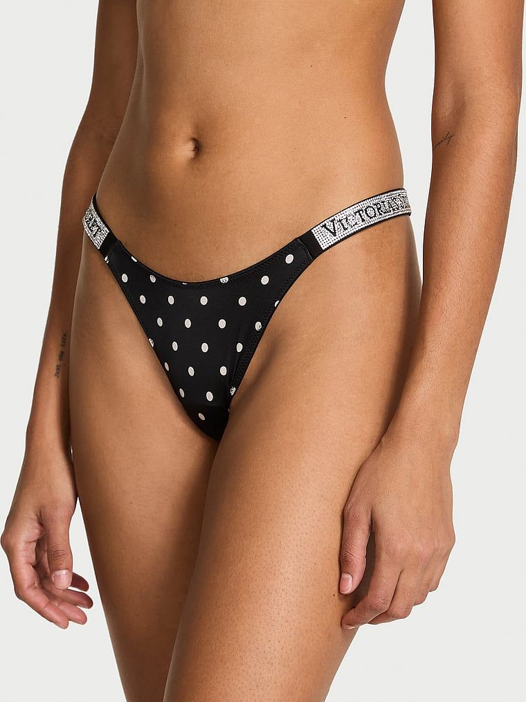 Brazilské kalhotky s brazilskými proužky Shine Strap. Produkt je vzorovaný a pochází z kolekce Very Sexy.