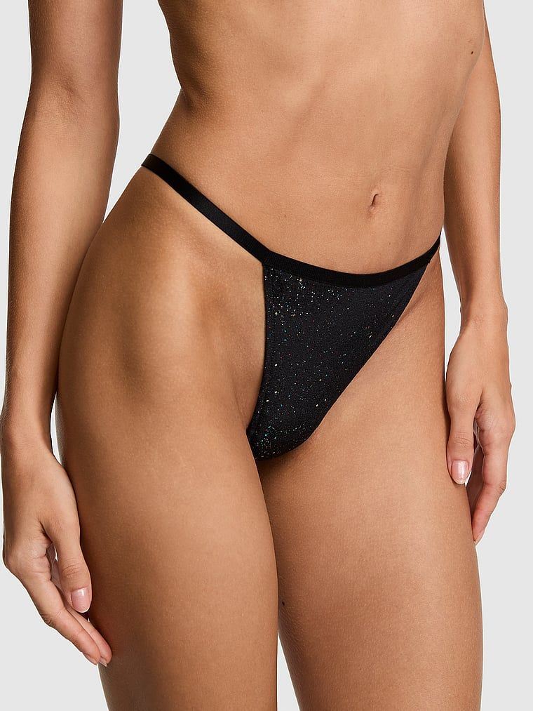 PINK Tanga s vysokým vykrojením Plush Touch